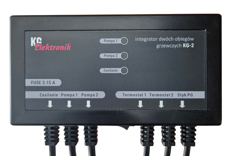 Sterownik KG-2   Integrator dwóch obiegów grzewczych