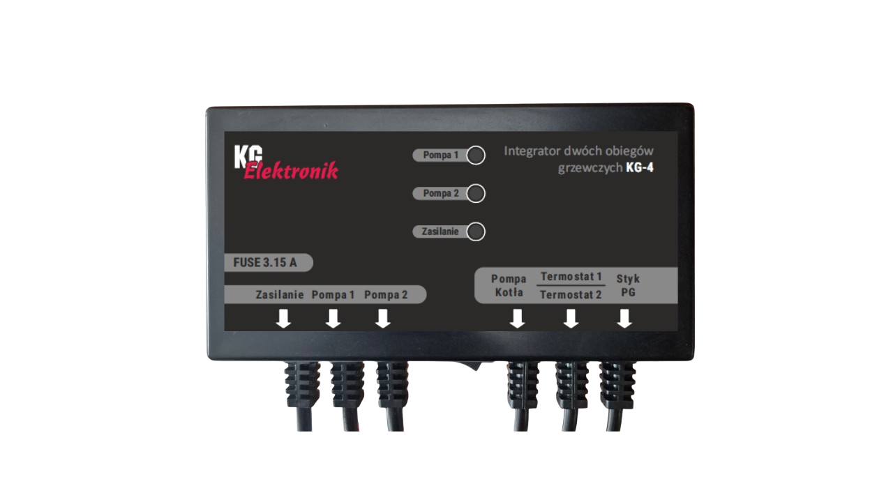 Sterownik KG-4 Integrator dwóch obiegów grzewczych + pompa kotła