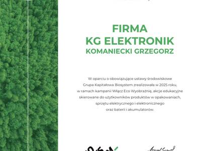 certyfikaty eko